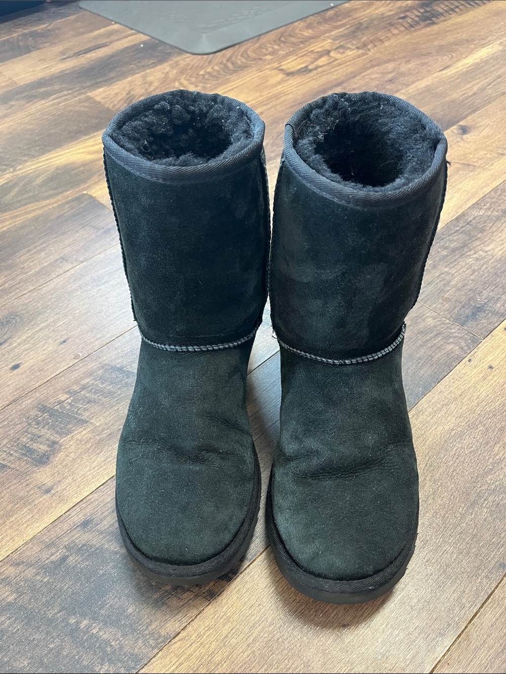 Women’s Winter Suede UGG Boot in Black -Size 10